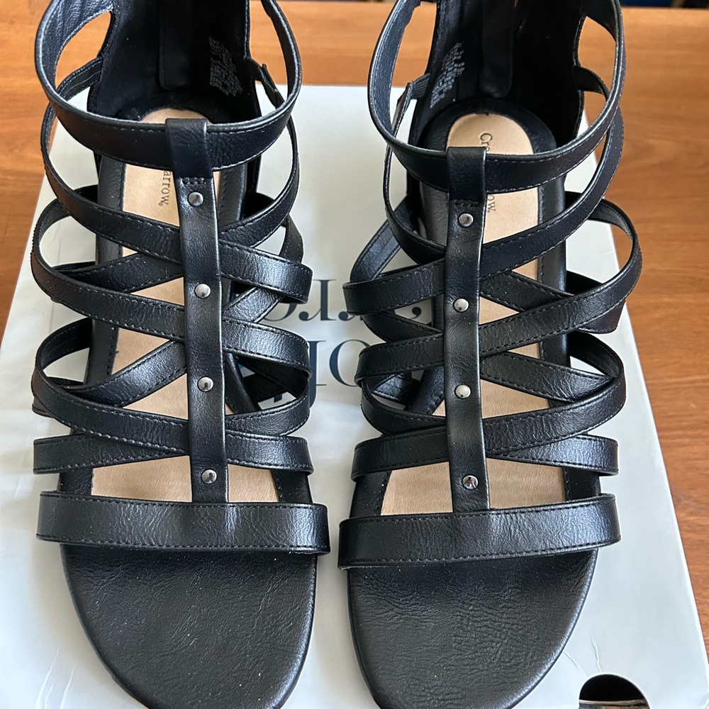 Black Strappy Sandals